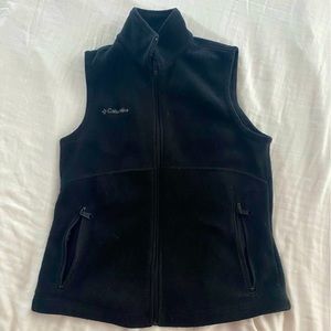 Columbia fleece vest, women’s, small, black.